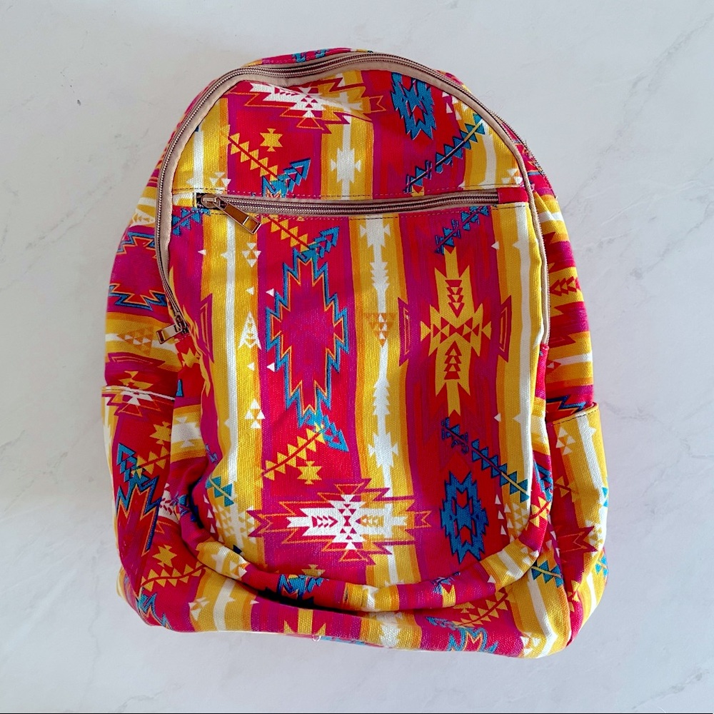 Native Print Backpack - image 1